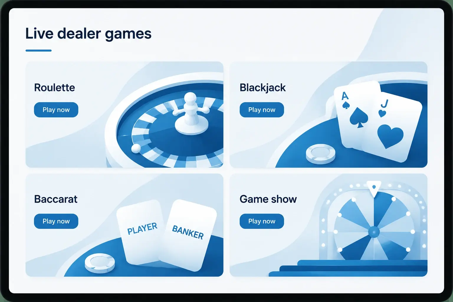 Baccarat and Additional Live Casino Tables